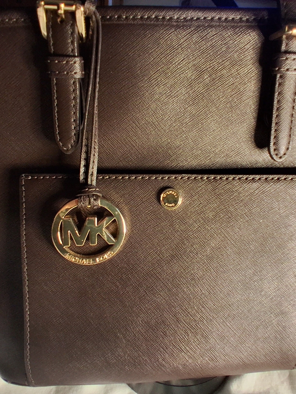 New Without Tags: Michael Kors Black Saffiano Leather Tote Bag - Picture 3 of 8